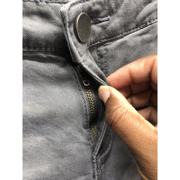 Kut From The Kloth MIA Toothpick Skinny Jeans Size 12 Gray Distressed - Picture 3 of 16